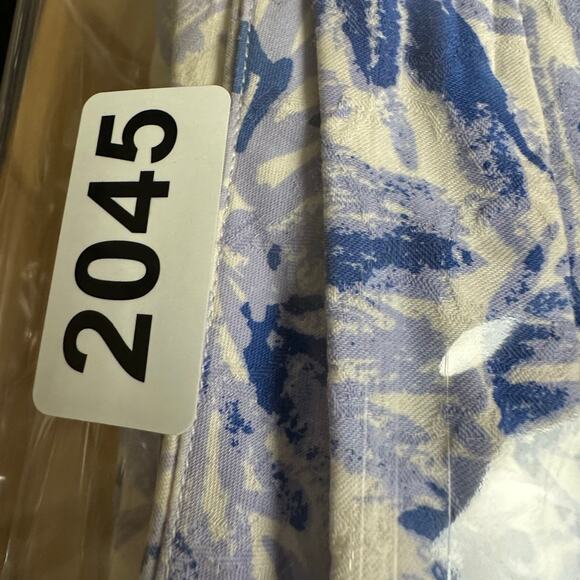 Lilly Pulitzer Kelly Ankle Pants Womens 0 Blue Palm Trees Skinny Tropical Beach - Picture 15 of 15